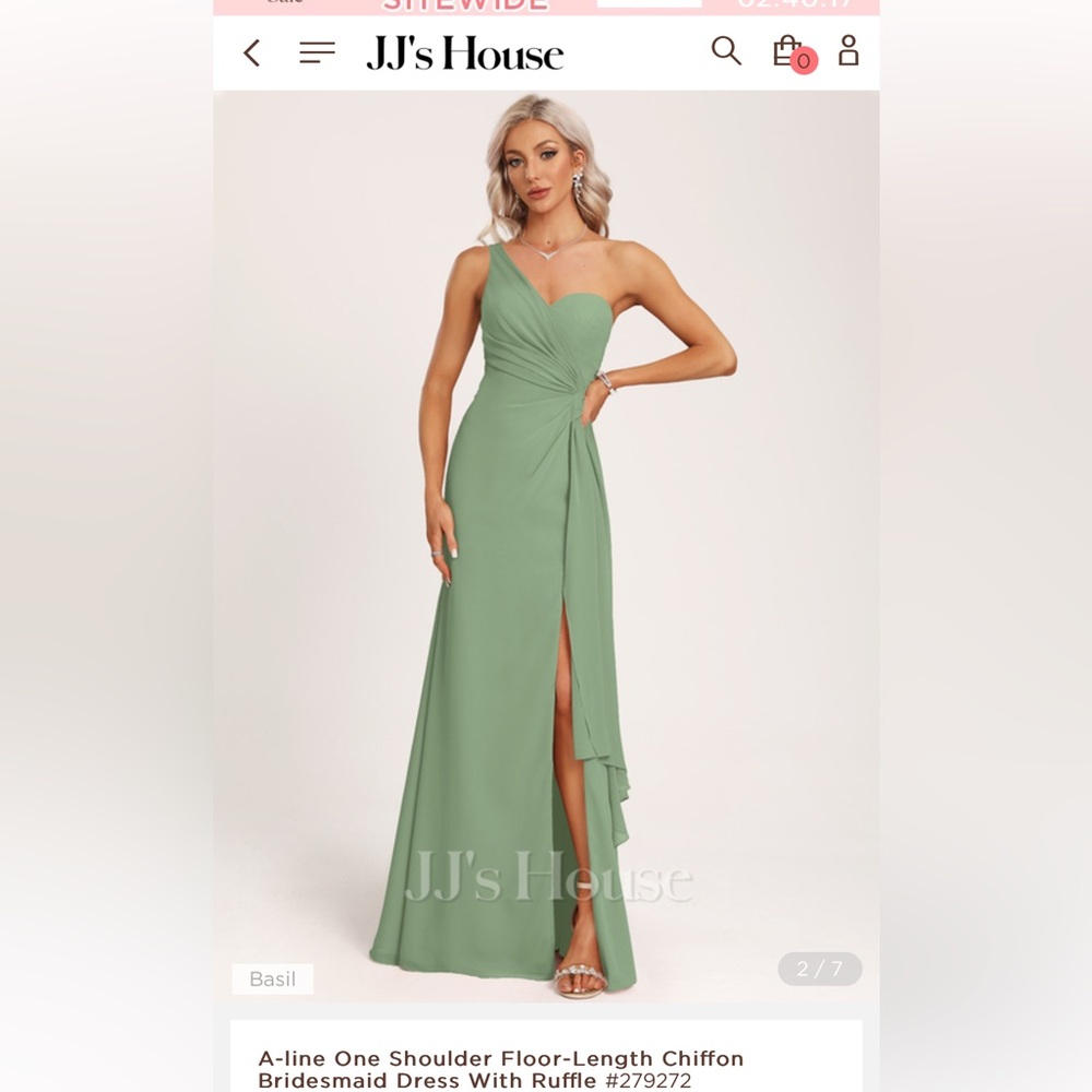 Formal dress basil color brand new with tags